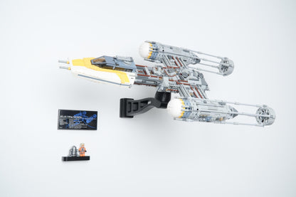Cobra Arm Wall Mount Compatible With LEGO Star Wars Y-Wing Starfighter 75181